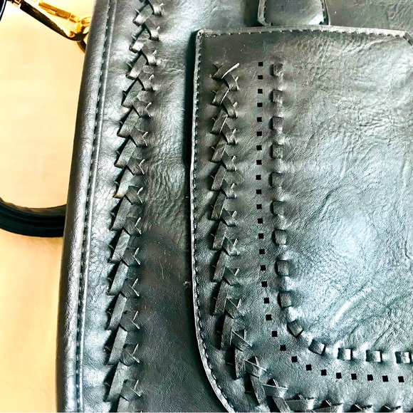 Madison West Vegan Leather Crossbody Bag - Picture 3 of 10